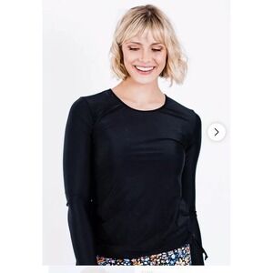 Womens Modli Nora Swim‎ Top Modest Long Sleeve Black